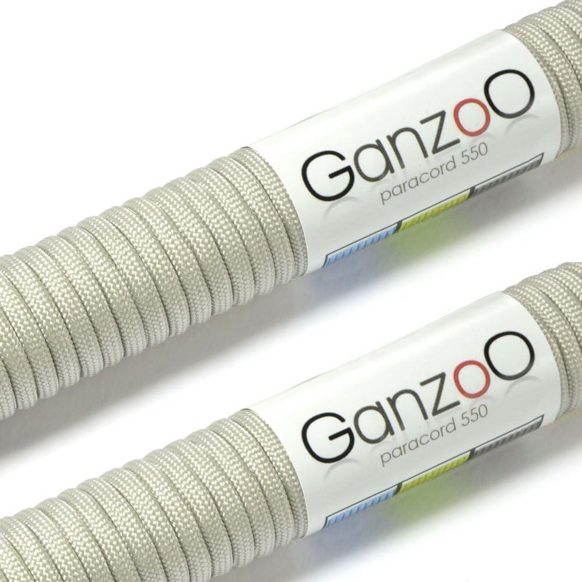 2-delige Set Universeel Survivaltouw Paracord Nylon Kernmanteltouw 550 LBS 62 Meter