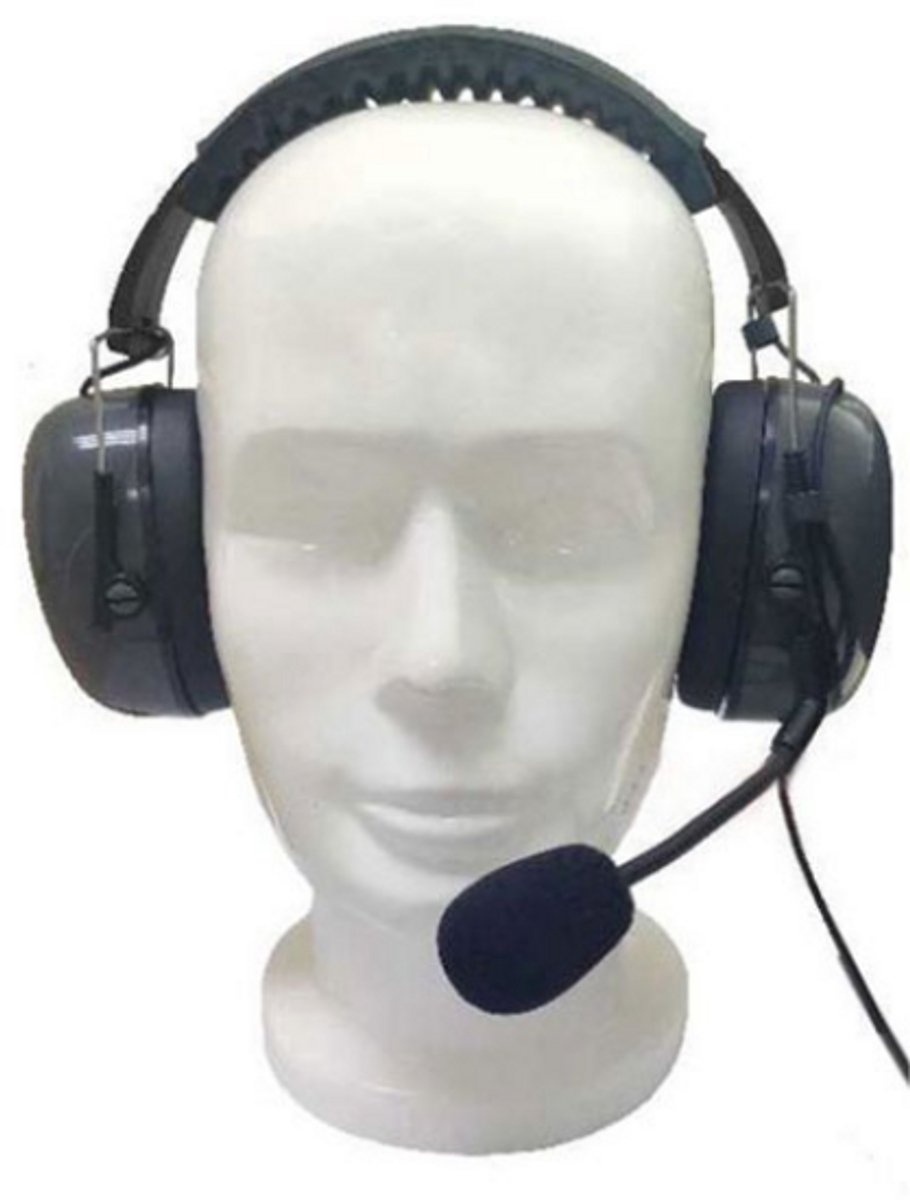 Huismerk CH-3 Hoofdband headset met boom microfoon en PTT M1 2-Pins aansluiting