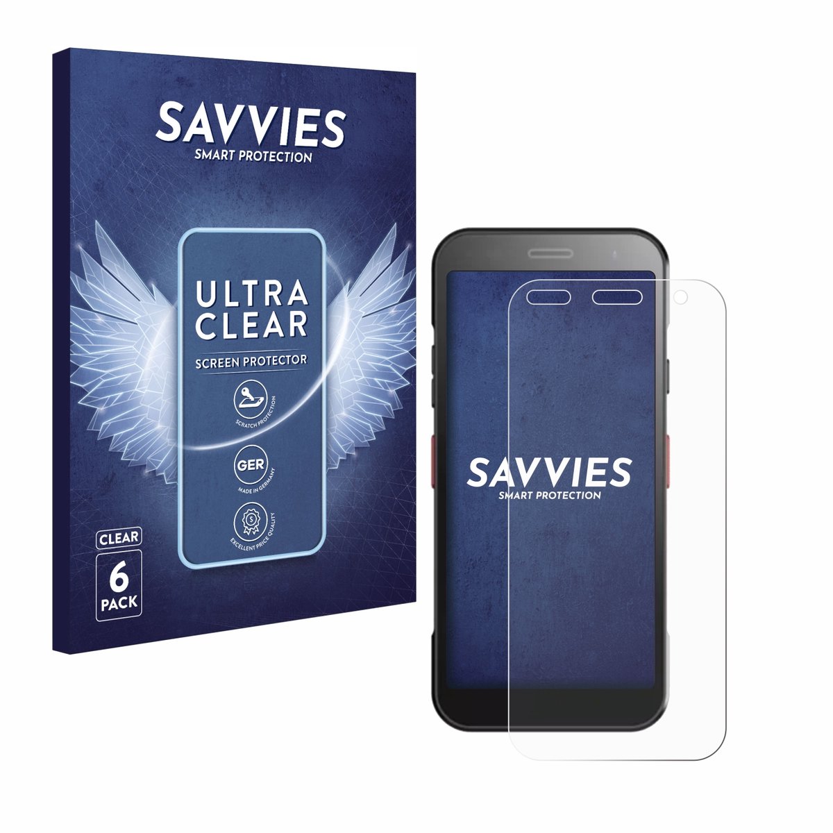 Savvies - Screenprotector voor Honeywell CT32 - Folie Beschermfolie transparant 6 Stuks