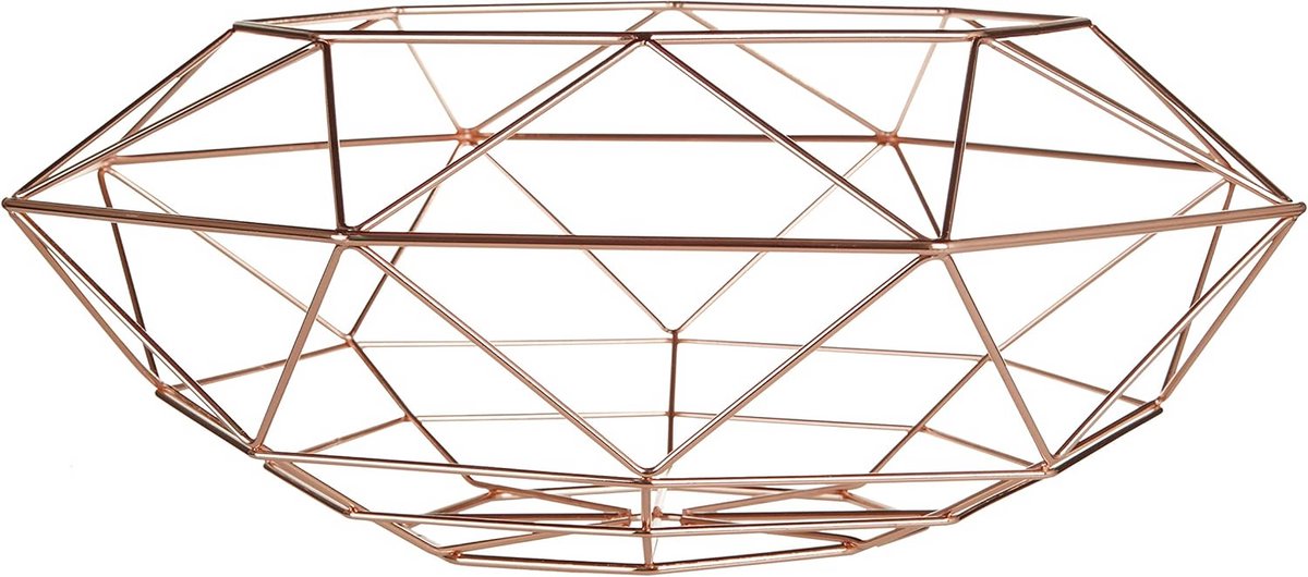 Stijlvolle Vertex Fruitmand van 39 cm - Metaal/Draadmodel