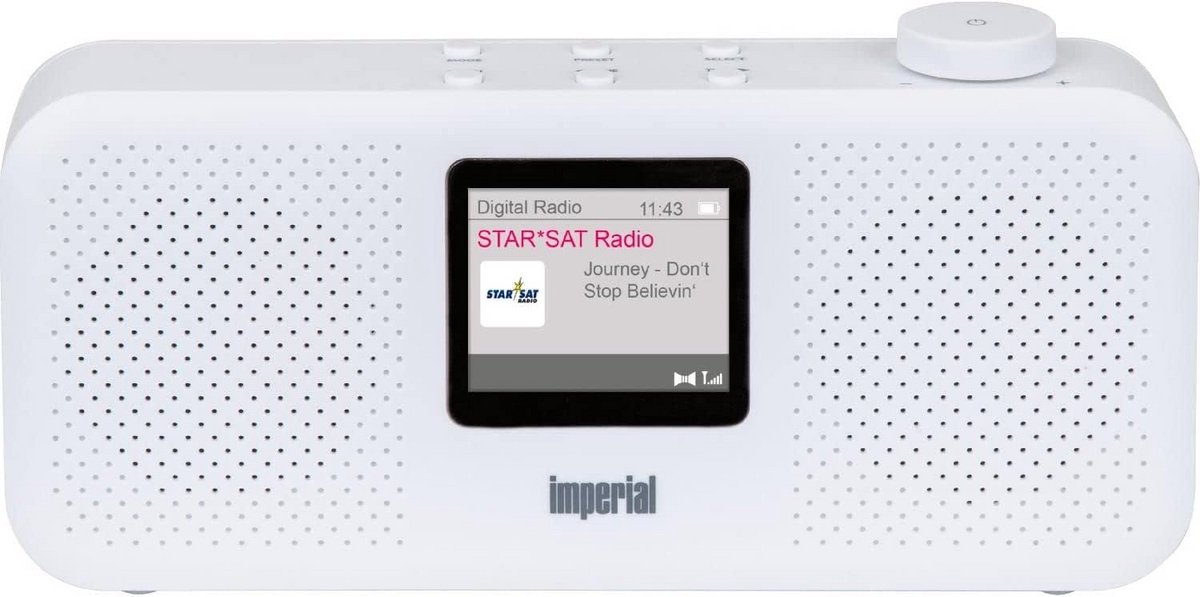 DAB+ FM Radio met Kleurendisplay - Wekker & Slaaptimer - Batterijbedrijf