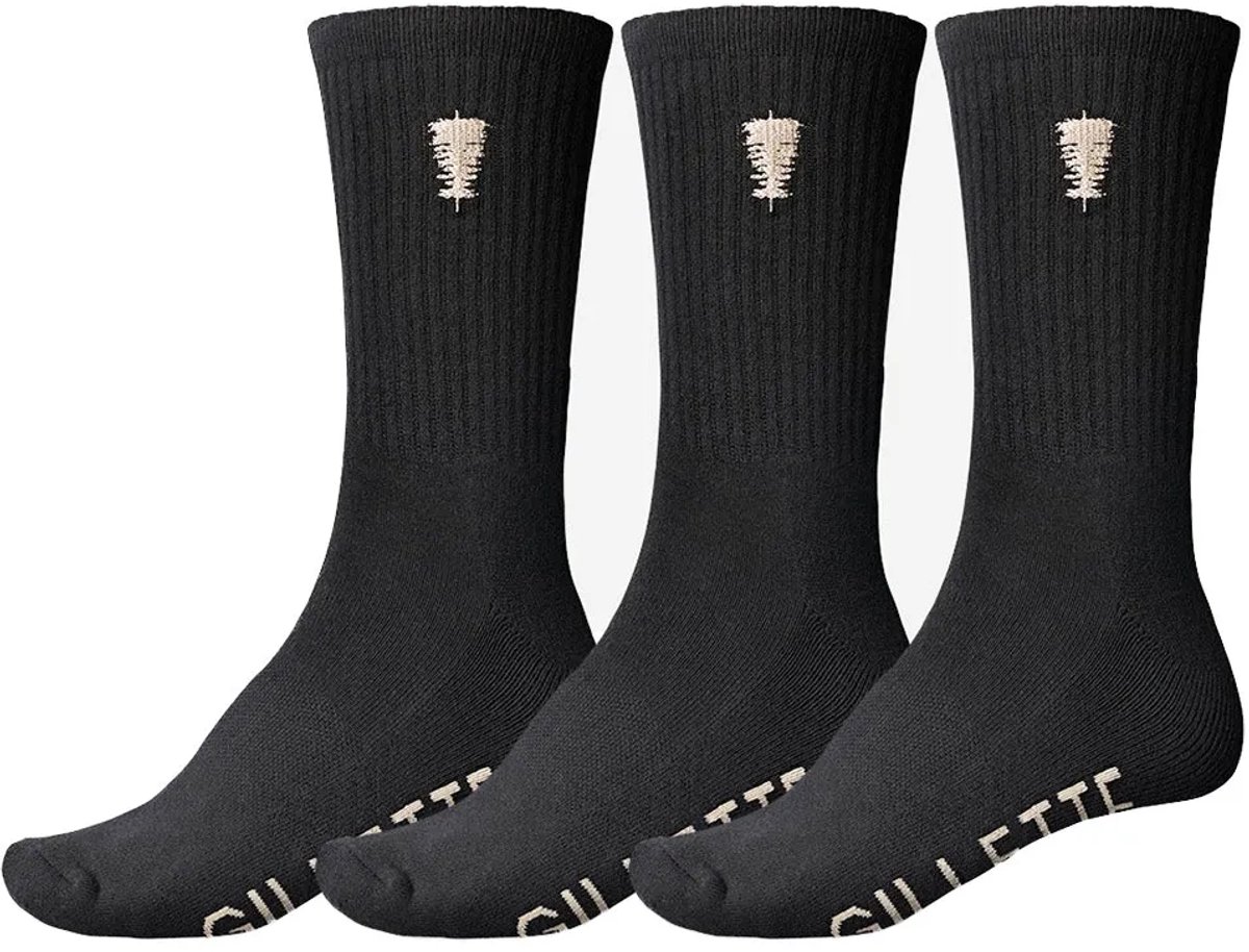 Globe Gillette Crewsokken 3 Paren 1/2 Man Zwart