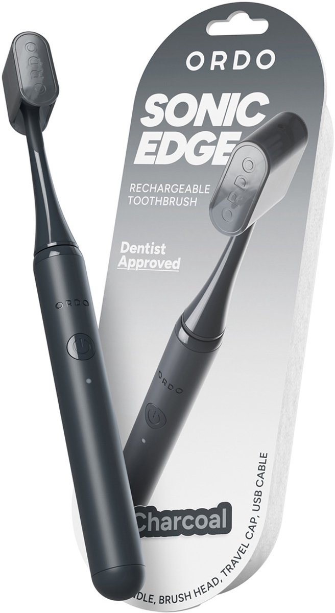Ordo Sonic Edge - Electrische Tandenborstel - Charcoal - Oplaadbaar