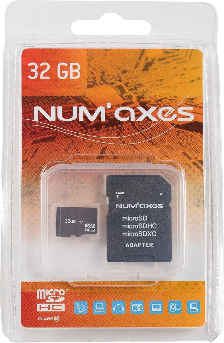 32 GB Micro SD kaart met adapter voor wildcamera's