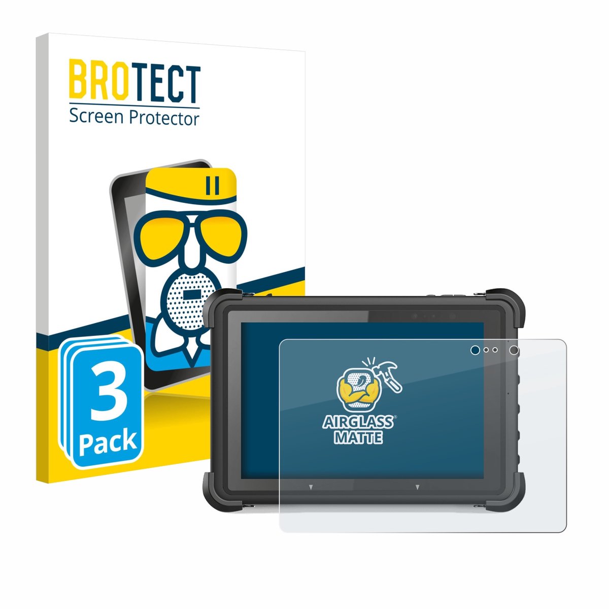BROTECT - Screenprotector voor MSI ND52 - Folie Beschermfolie Beschermglas matte 3 Stuks