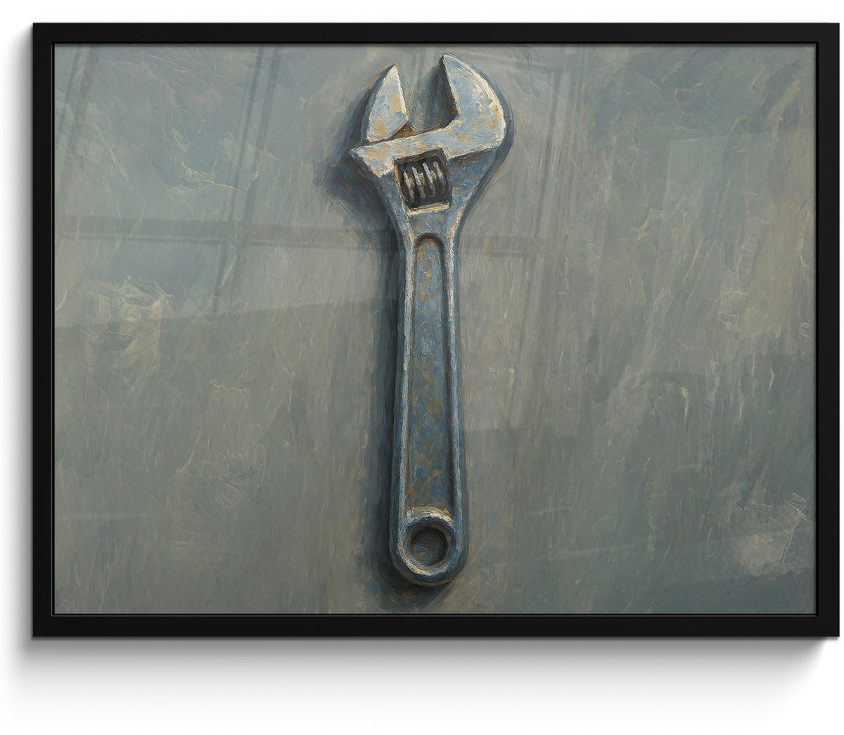 FrameYourWall Poster in lijst - Fotolijst 70x50 cm - Posters - Moersleutel - Gereedschap - Verf - Posterlijst zwart - Decoratie - Wanddecoratie woonkamer - Muurdecoratie slaapkamer