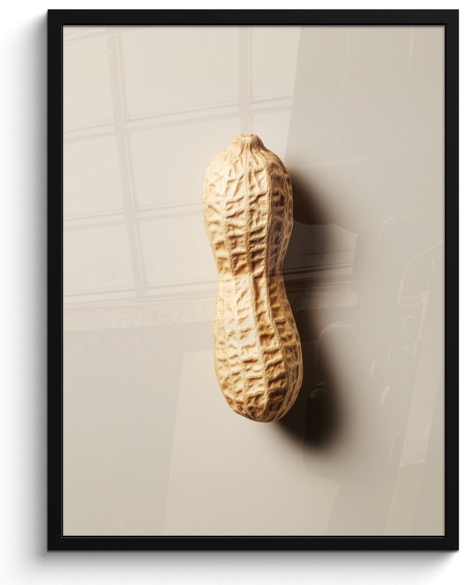 FrameYourWall Fotolijst inclusief poster - Posterlijst 50x70 cm - Posters - Pinda - Ruw - Beige - Foto in lijst - Keuken decoratie muur - Wanddecoratie accessoires - Muurdecoratie - Schilderijen