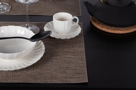 ZICZAC - Set de table PURUS - SET/6 - antibactérien, brun