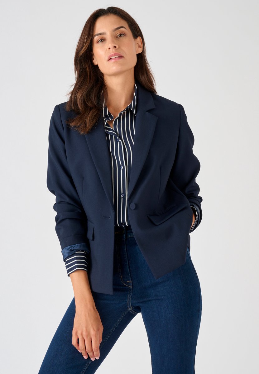 Damart - Colbert soepelvallend - Dames - Blauw - 44