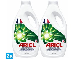 Ariel Original Vloeibaar Wasmiddel 2 x 1710 ml – 2 Stuks – 76 Wasbeurten – Voor Witte & Gekleurde Was