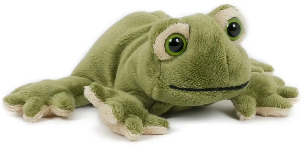 Pluche kikker knuffel - 13 cm - speelgoed knuffels - kikkers