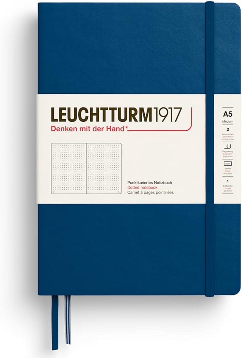 Notitieboek Medium A5 Hardcover Schrijfboek | Genummerde Pagina's & Inhoudsopgave