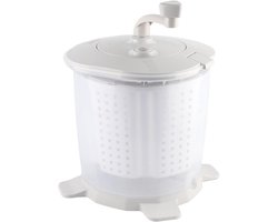 Handmatige mini-wasmachine voor ondergoed en babykleding - Draagbare reiswasmachine voor kleine items - Grijs - 15,7x13,0 inch