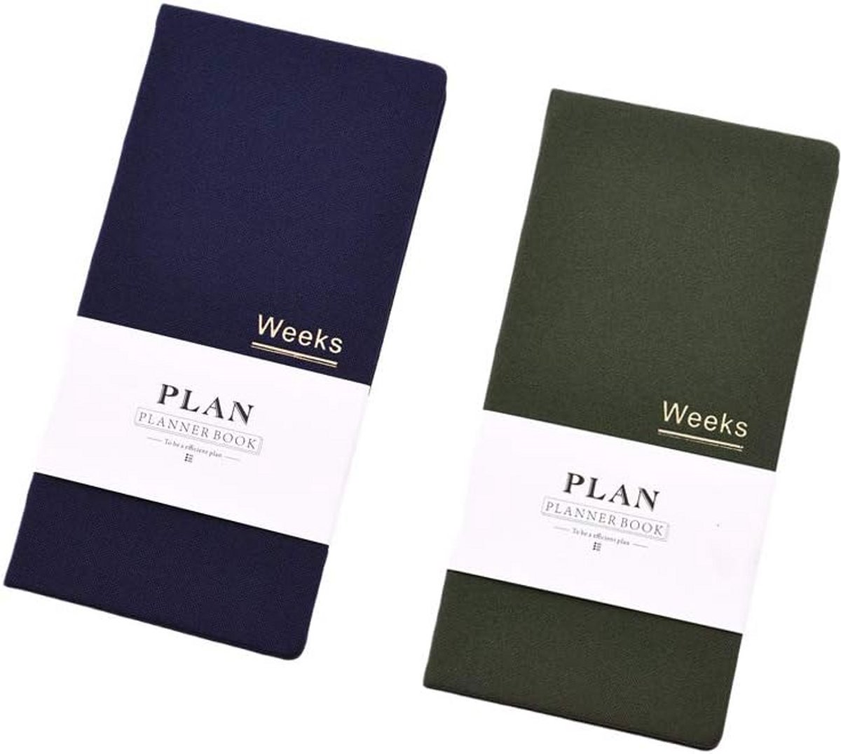 Ongedateerde Weekplanner A6 Schema Organizer voor Jaar, Maand en Wekelijkse Planning
