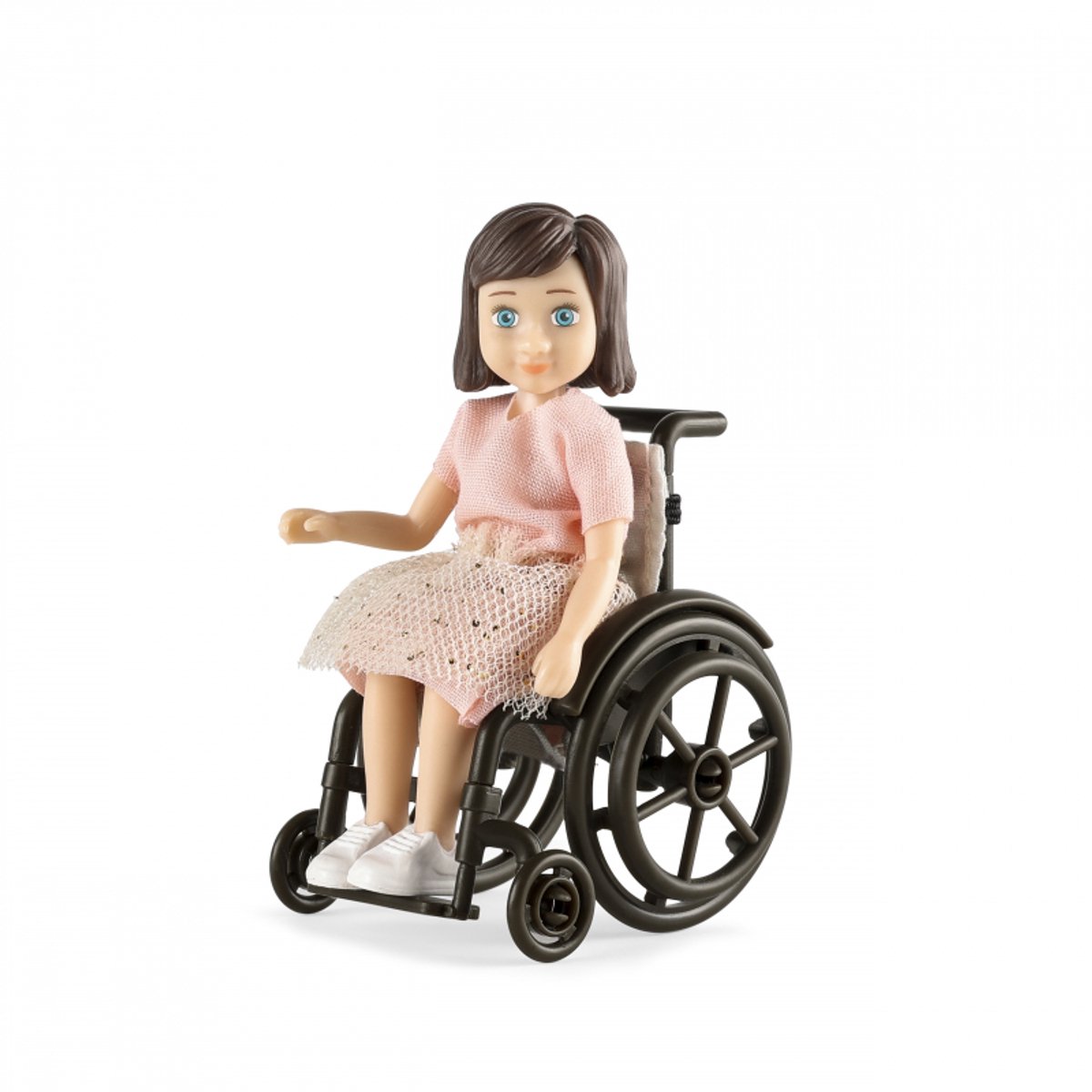Lundby poppenhuisfiguur Lourdes met rolstoel - speelgoed poppenhuis.