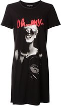Temptation Dames Big Shirt - Katoen - Korte Mouwen - Zwart - Maat L