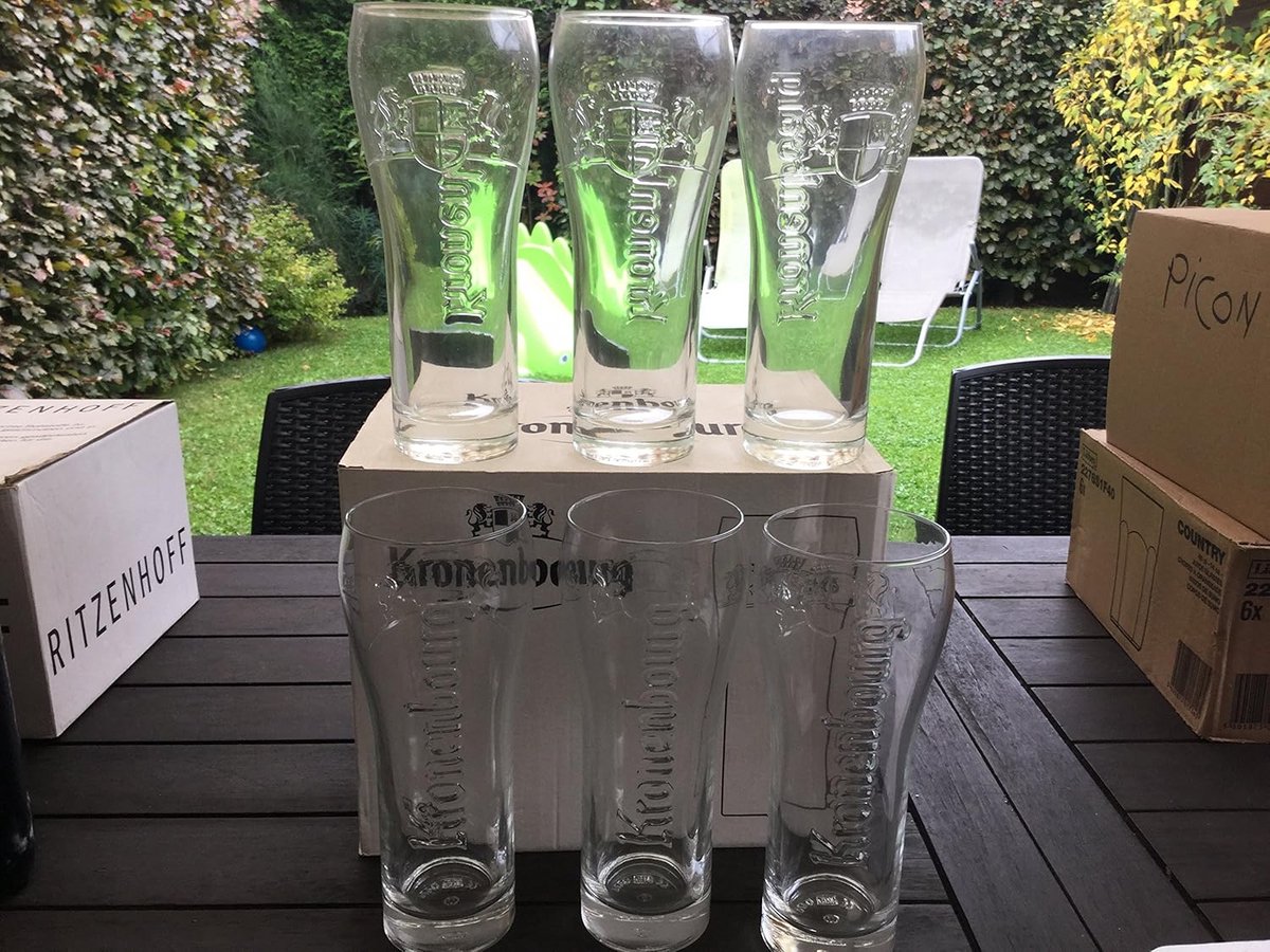 Set van 6 Bierglazen - Groot Formaat 50 cl - Perfect voor Pils