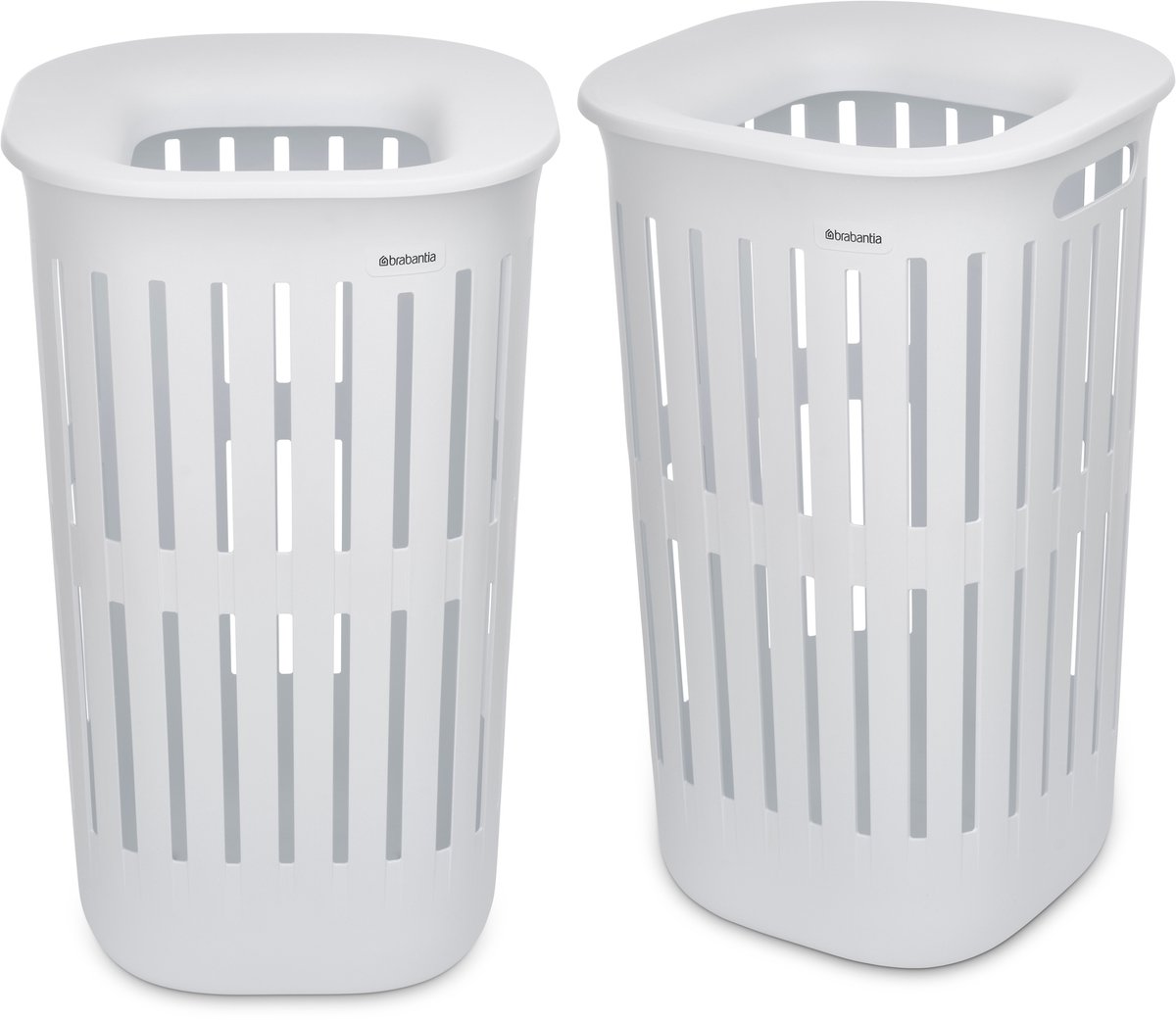 Brabantia Collect-It Wasmand - set van 2 - met Deksel - 55 l - White