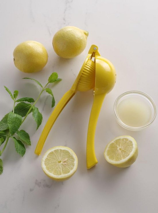Citruspers voor citroenen - Gele knijper van aluminiumlegering — afbeelding 2