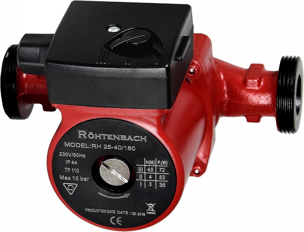 Circulatiepomp 25-40/180 voor Centrale Verwarming