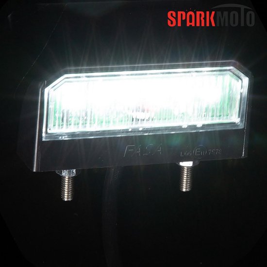 Universele LED Kentekenplaatverlichting Voor Motor – 12V, Waterdicht, Met 3 Heldere LEDs, Geschikt Voor Motor, ATV, Scooter En Quad