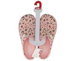 XQ dames tuinklomp - clog garden - roze - safari print - maat 38