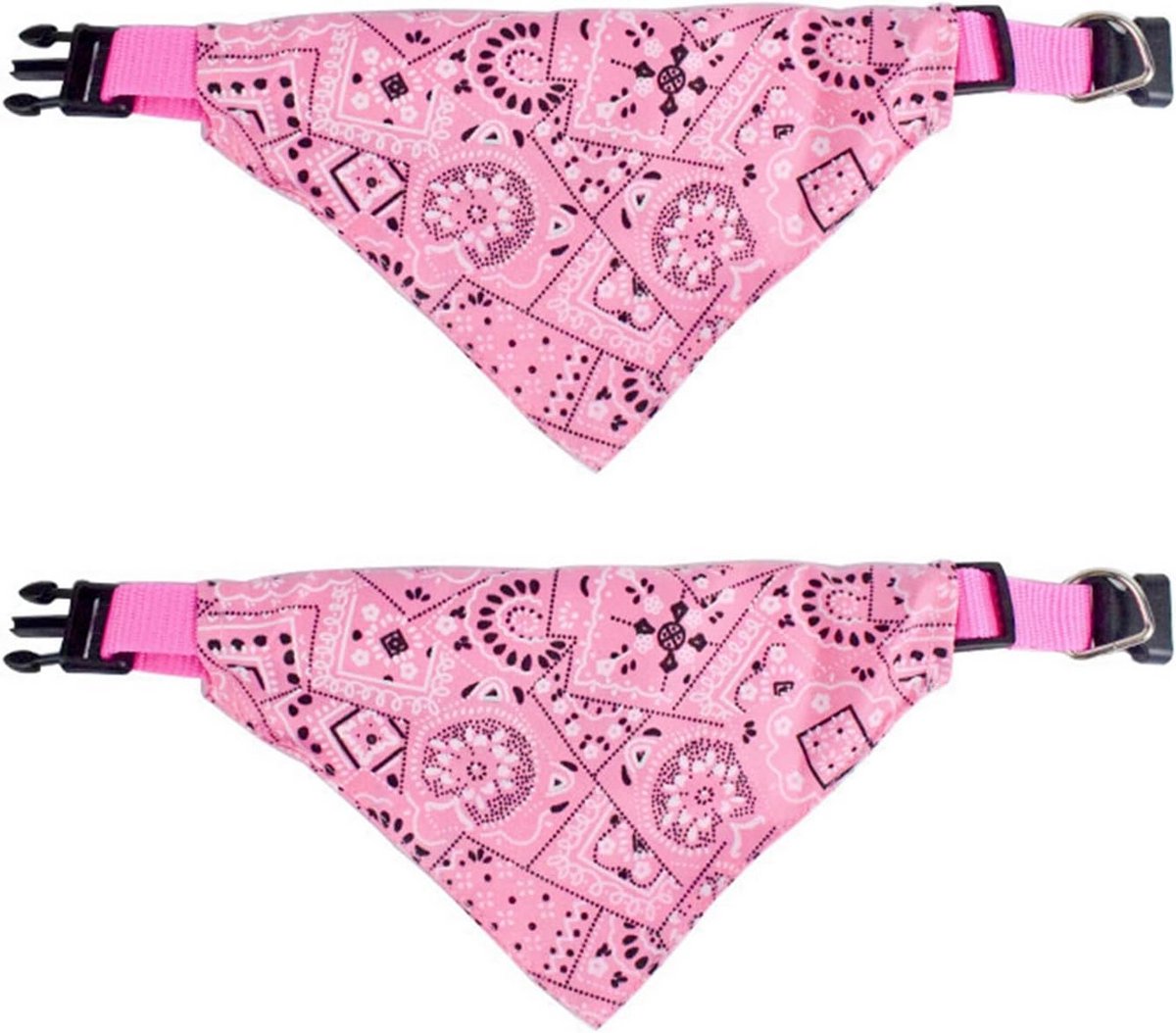 Set van 2 Verstelbare Boho Stijl Bandana's voor Honden en Katten