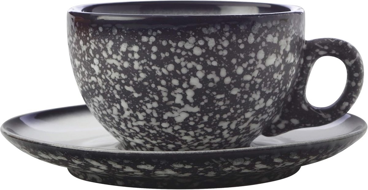 Set van 2 Koffiekopjes en Schotels van Premium Keramiek 250 ml
