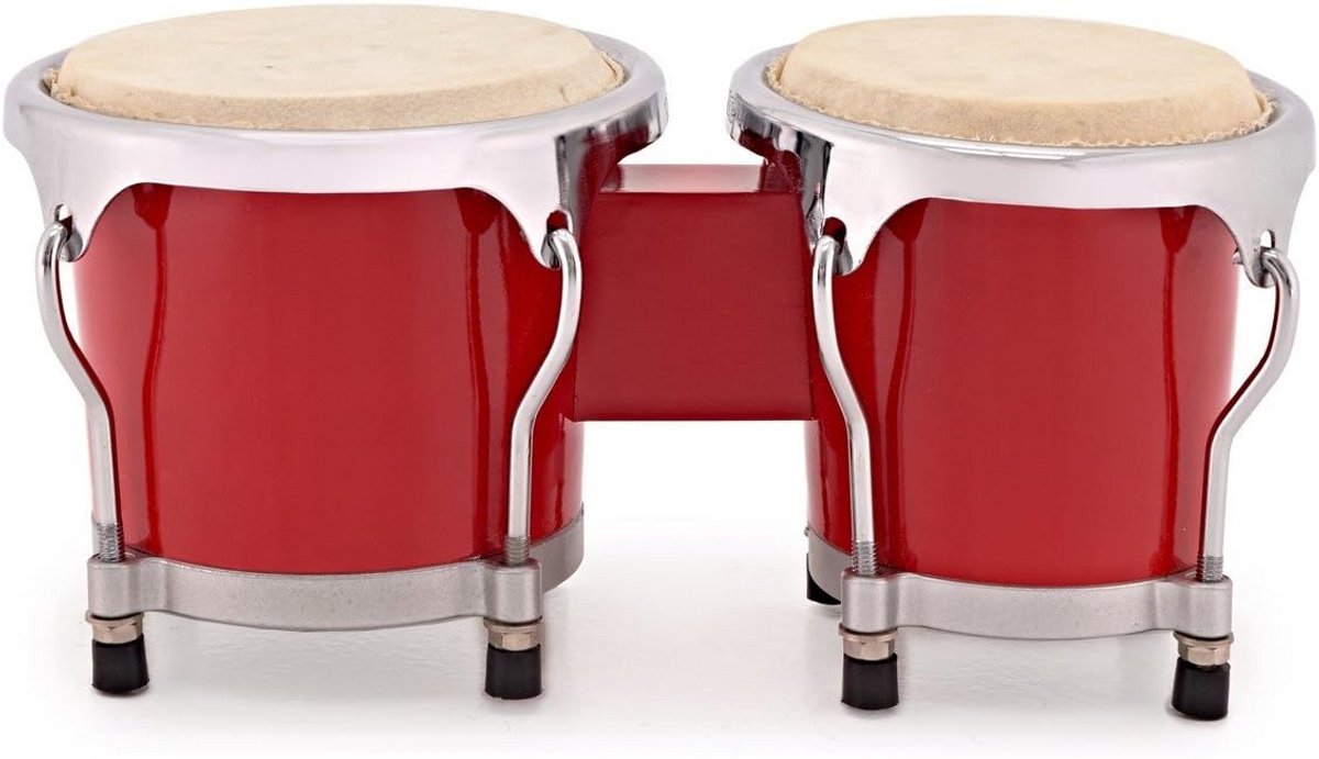 Mini Bongo Set met Natuurlijke Huiden voor Kinderen en Muzieklessen