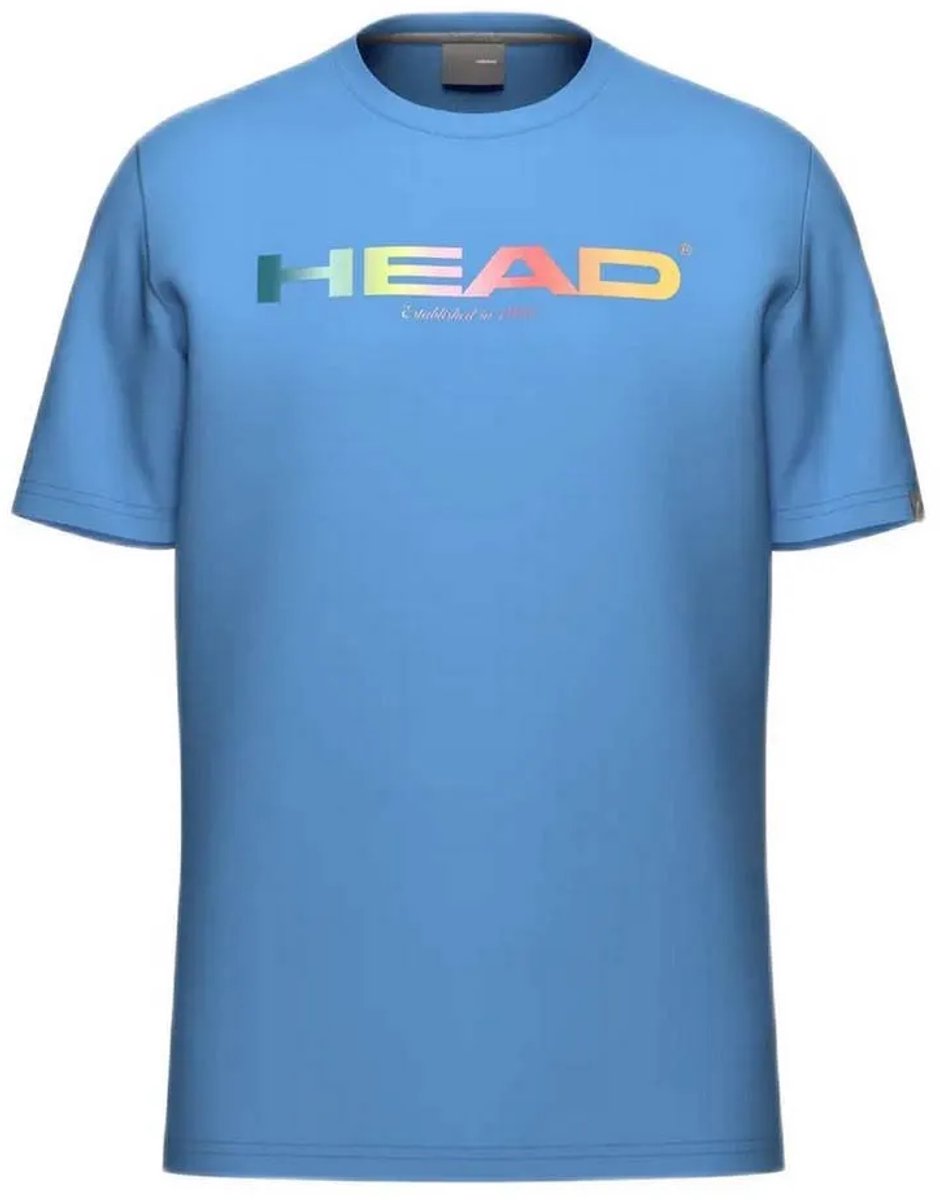 Head Racket Rainbow T-shirt Met Korte Mouwen Blauw 140 cm Jongens