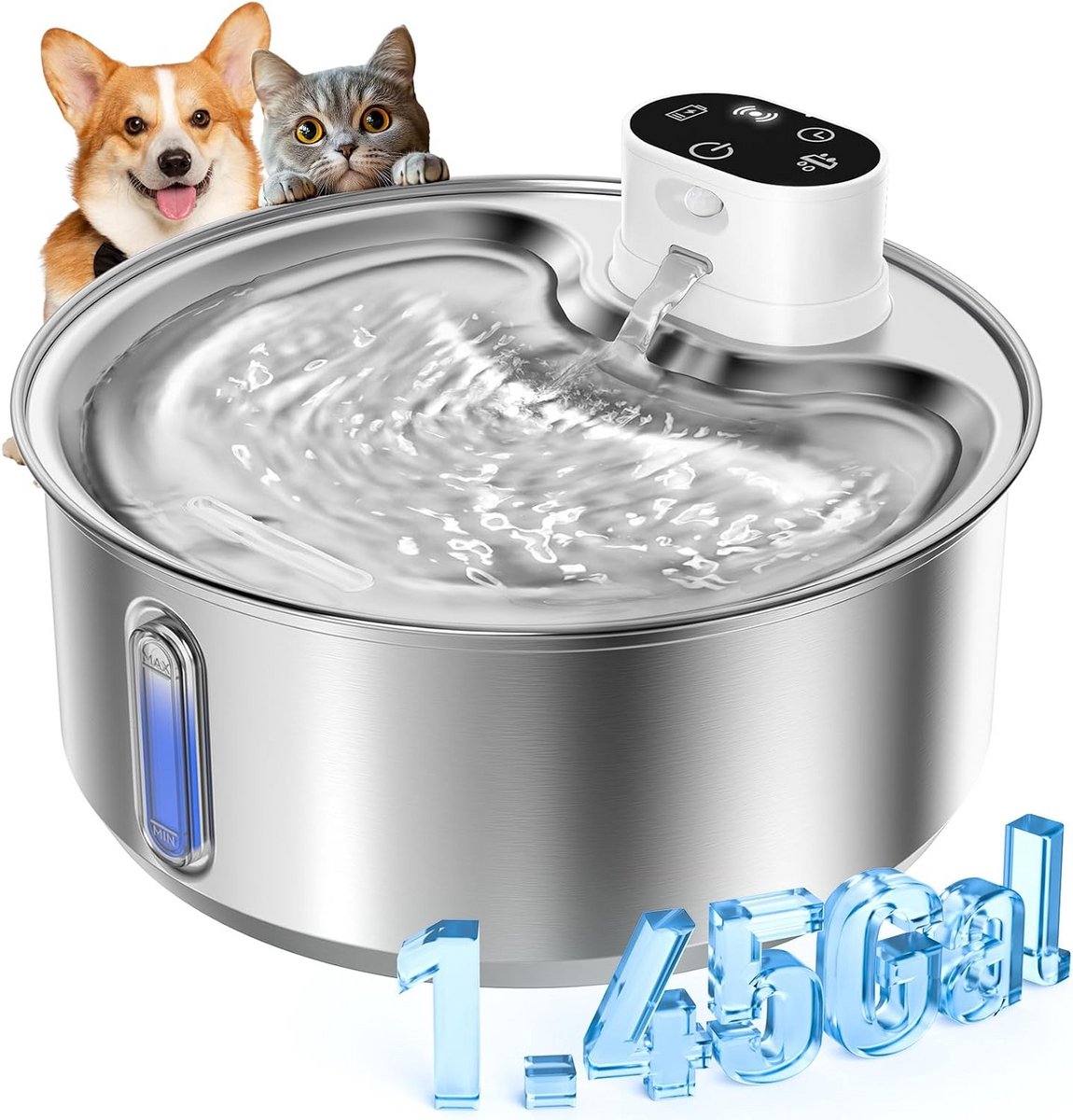 Automatische Drinkfontein voor Katten en Kleine Honden met Groot Waterreservoir