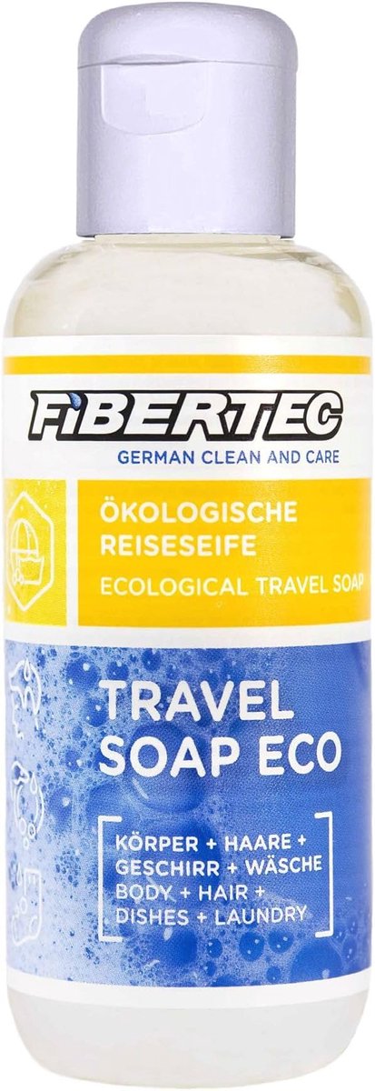 Fibertec Travel Soap Eco – 100 ml – Biologisch Afbreekbare Reiszeep – Voor Kleding, Servies & Outdoor Gebruik