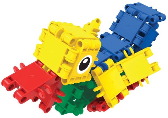 Clics Build & Play 8-in-1 bouwblokken– DUURZAAM SPEELGOED gemaakt van GERECYCLEERDE kunststof- bouwset 5 in 1 - speelgoed 4,5,6,7,8 jaar jongens en meisjes- educatief speelgoed- Montessori speelgoed- constructie speelgoed