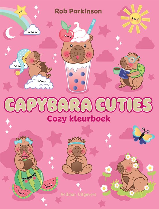 Capybara Cuties - Cozy Kleurboek - cover