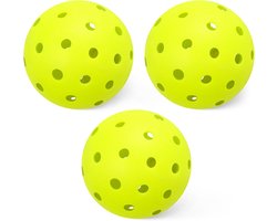 Basic outdoor pickleball, diameter 7,4 cm - Geel, set van 10