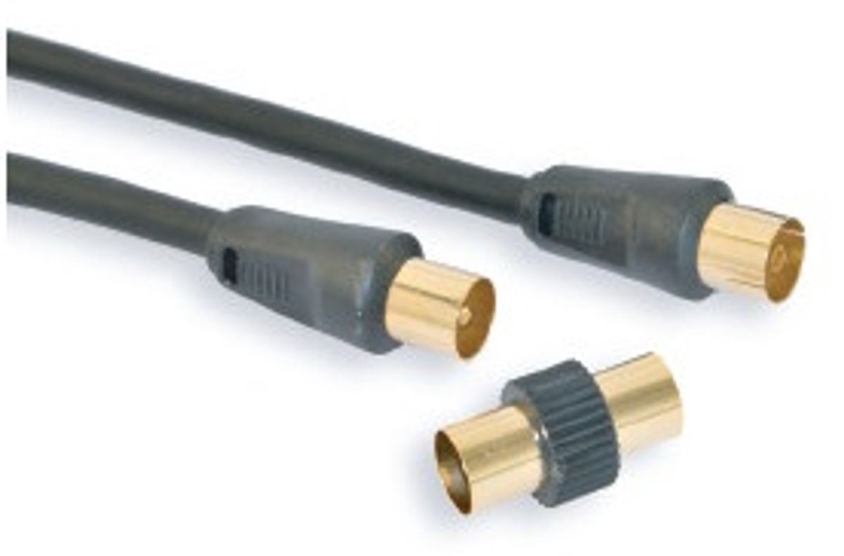 nuovaVideosuono 9/53 coax-kabel 3 m Zwart