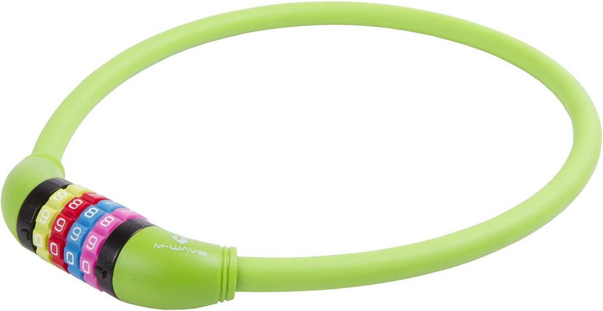 Spiraalkabelslot Fiets met 5-Cijferige Code - 12.6mm Diameter en 650mm Lengte