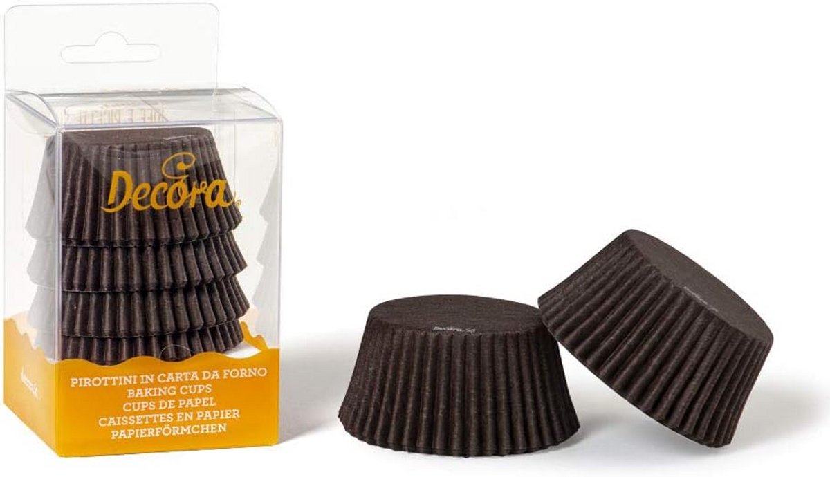 75 Bruine Bakvormpjes voor Muffins en Cupcakes