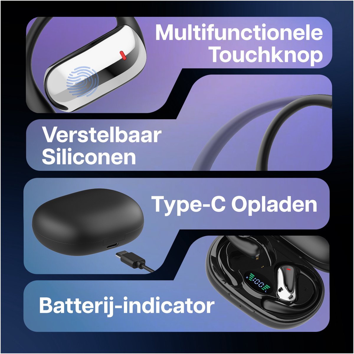 AI Vertaal Oordopjes Real-Time van MMOBIEL - 90 uur Standby, 400mAh thumbnail 3