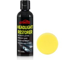 Koplamp restauratie set | Koplamp polijsten | Autokoplamp herstellen & renovatie | Koplamp reparatieset | Headlight polish | Vergelede koplampen verwijderen | UV bescherming Autolampen polijsten | Koplamp coating | Krassen verwijderen auto | 100ML