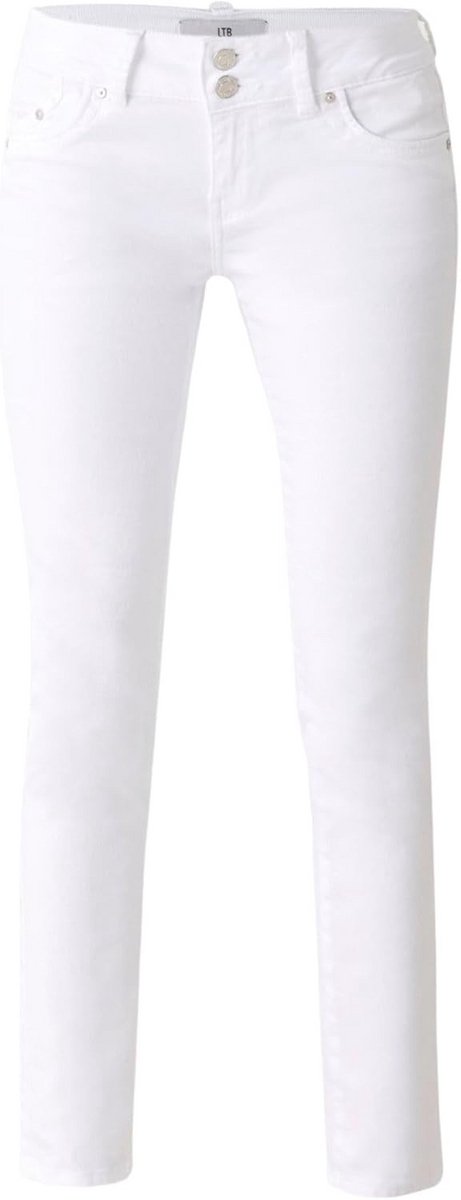 Dames Jeans Super Slim-Fit met Lage Taille en Dubbele Knoopsluiting