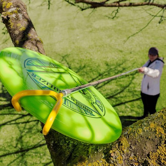 Verstelbare Disc Golf Retriever Stok - Gele Schijf Ophaalhulp voor Water en Bomen — afbeelding 3