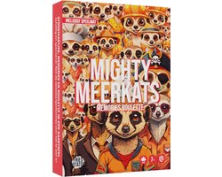 Mighty Meerkats Memories Roulette Originele Editie - Nederlandstalig Kaartspel - De Superleuke Memory Party Game met Spannende Wendingen, Waterbestendige Kaarten & Suede Speelmat - Luxe Verpakking met Magneetjes