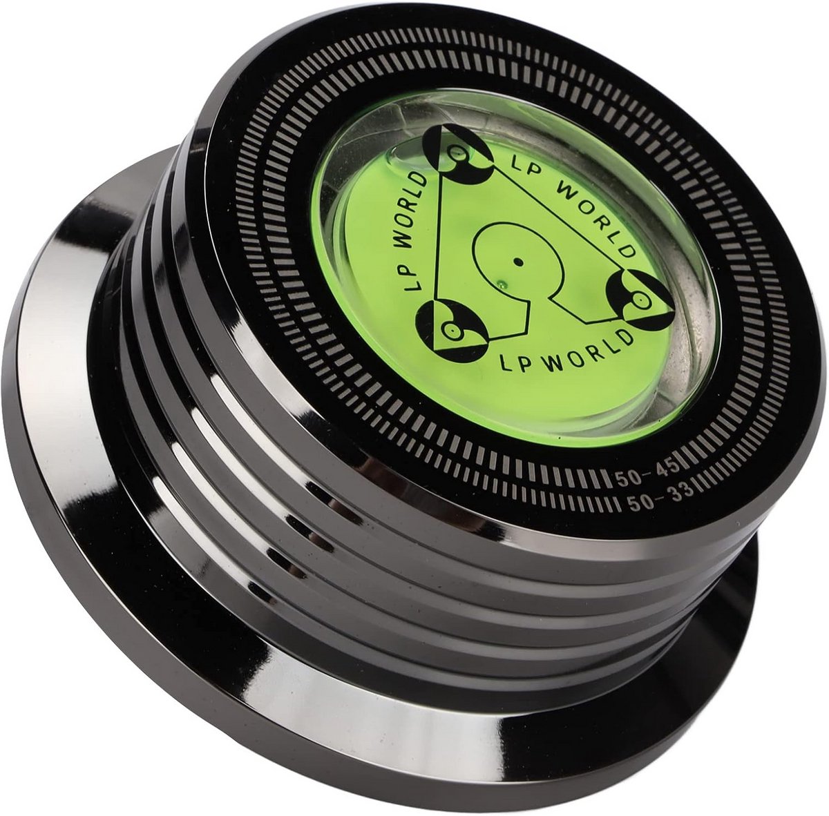 Platengewicht & Stabilisator voor LP Vinyl Draaitafel met Waterpas - Trillingen Verminderen
