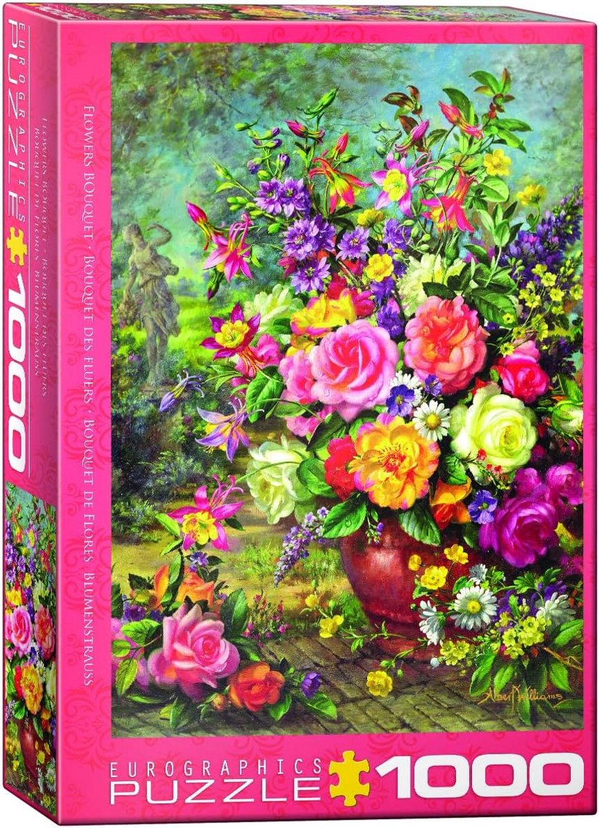 Puzzel 1000 Stukjes Bloemenboeket - Uitdagend & Kleurrijk Jigsaw voor Volwassenen