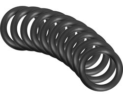 10x O-Ringen Nitrilrubber Zwart 34x24x5mm voor Kranen en Loodgieterswerk Reparatie