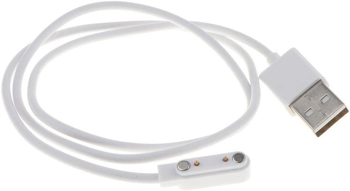 Magnetische Oplaadkabel voor Smartwatch met 2 Pin Aansluiting (7.62mm)