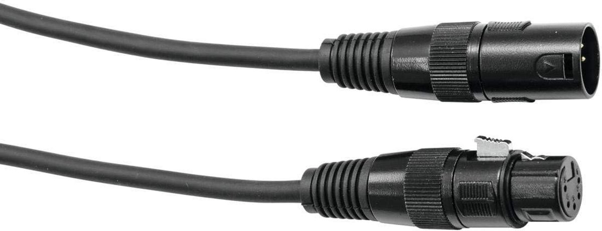 Professionele DMX Kabel 5-polig XLR 3 Meter Zwart voor Verlichting
