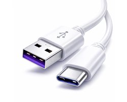 Vastiq Power® - USB-C Data- en Laadkabel - 2.4A Snellader Kabel 1 Meter - Fast en Quick Charge Oplaadkabel - Type C Naar USB-A - Oplaadsnoer Telefoon - Laptop - 1M