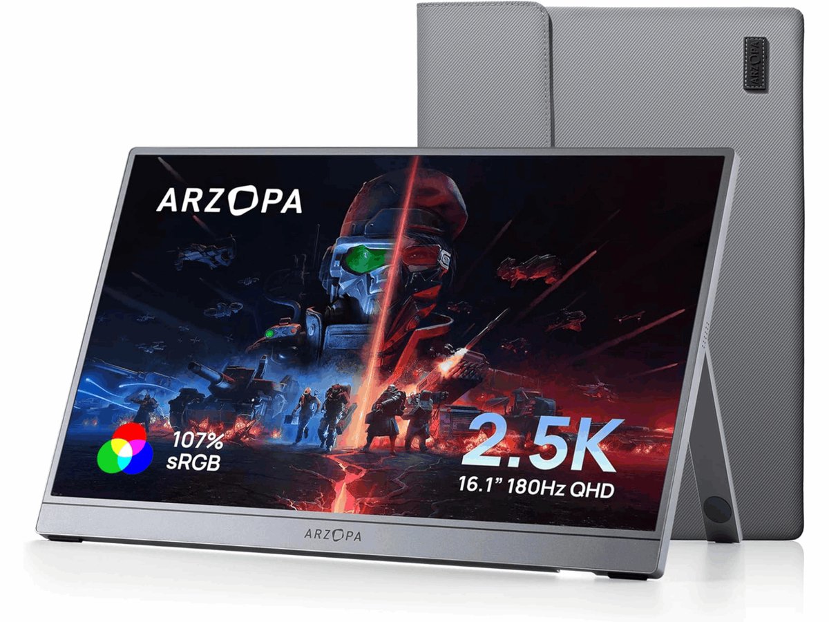 Arzopa Z3FC 16 inch Draagbare Gaming Monitor 2.5K 180Hz - Shenzhen G-world Technology Incorporated Company - €199,00